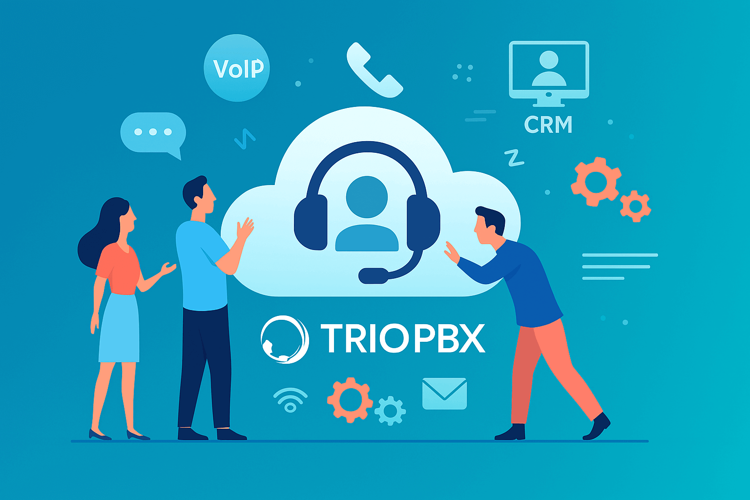 Cloud PBX Technology Diagram How Cloud PBX Works